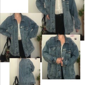 Oversized jean jacket